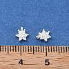 925 Sterling Silver Micro Pave Clear Cubic Zirconia Star Charms STER-D302-04A-S-3