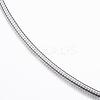 304 Stainless Steel Snake Chain Necklaces NJEW-H450-01P-2