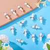 Glass & Alloy Pearl Pendants HJEW-TAC0058-5