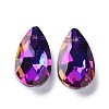 Faceted Teardrop Glass Pendants GLAA-O008-A24-2
