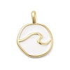 Brass Enamel Pendants KK-P338-27G-02-1
