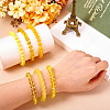 6Pcs 6 Styles 8mm Glass Round Beaded Stretch Bracelet Sets BJEW-TAC0020-7