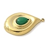 Natural Green Onyx Agate(Dyed & Heated) Pendants STAS-L277-12G-05-2