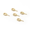 Rack Plating Brass Micro Pave Clear Cubic Zirconia Peg Bails LS-KK-H431-58G-4