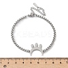 Moon 304 Stainless Steel Link Bracelets BJEW-M097-02P-5