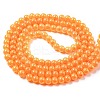 Spray Painted Glass Round Bead Strands DGLA-Q015-6mm-36-2