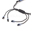 Handmade Japanese Seed Evil Eye Braided Bead Bracelets BJEW-MZ00018-01-3