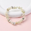 Unisex Chip Natural New Jade Beaded Stretch Bracelets BJEW-S143-50-1
