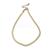 Ion Plating(IP) 304 Stainless Steel Herringbone Chain Necklace NJEW-D045-11G-1