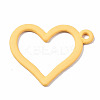 Spray Painted Alloy Pendants PALLOY-Q434-013G-NR-1