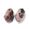 Natural Rhodonite Double Terminal Pointed Pendants G-C007-02A-24-3