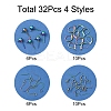 32Pcs 4 Styles Stainless Steel French Earring Hooks & Leverback Earring Findings & Ball Stud Earring Post & Earring Hooks Findings Kits STAS-FS0001-62-2