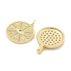 DIY Brass Micro Pave Clear Cubic Zirconia Pendant Necklaces Making Kits KK-S386-40G-3