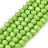 Opaque Solid Color Imitation Jade Glass Beads Strands EGLA-A044-P3mm-D30-1