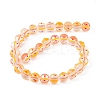 Transparent Glass Beads Strands LAMP-F029-01D-2