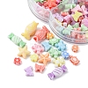 260Pcs 7 Style Craft Style Acrylic Beads MACR-FS0001-38-4