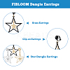 3 Pairs 3 Colors Brass Clip-on Earrings EJEW-FI0002-71-3