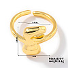 Fashionable Letter Brass Open Cuff for Women UR6840-6-1