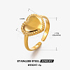 201 Stainless Steel Cuff Open Rings FS-WG76F01-07-1