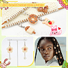 Flower/Ice Lolly/Bowknot Resin Pendant Locking Stitch Markers HJEW-AB00658-4