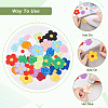 40Pcs 20 Styles Rose Shape & 5-Petal Flower Computerized Embroidery Cloth Iron on/Sew on Patches DIY-AR0003-12-4