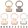 WADORN 5 Sets 5 Colors Alloy Keychain Clasps DIY-WR0001-93-1