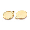 304 Stainless Steel Pendant Cabochon Settings STAS-N108-69G-2