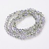 Electroplate Glass Beads Strands EGLA-A034-J3mm-S07-2
