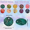 200Pcs 10 Colors Spray Painted Natural Akoya Shell Charms SHEL-SC0001-37-2