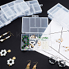 6Pcs Rectangle Polypropylene(PP) Bead Storage Container CON-AN0001-01-7