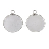 Non-Tarnish 304 Stainless Steel Pendant Cabochon Settings STAS-Z070-01P-03-1