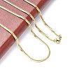 Ion Plating(IP) 304 Stainless Steel Snake Chains Necklaces NJEW-O058-25G-3