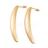 Banana Brass Stud Earrings for Women EJEW-G391-06G-2