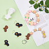 12Pcs 2 Colors Dog Food Grade Eco-Friendly Silicone Focal Beads FIND-DC0005-16-5