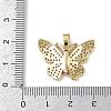 Brass Micro Pave Cubic Zirconia Pendants KK-R230-09G-3