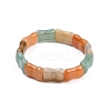 Natural Mixed Gemstone Beaded Stretch Bracelets for Women Men BJEW-M049-12-5