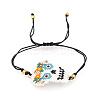 Friendship Skull Loom Pattern Seed Beads Bracelets for Women BJEW-Z013-12-2
