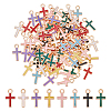 120Pcs 8 Colors Alloy Enamel Pendants FIND-UN0007-73-1