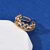 Brass Micro Pave Cubic Zirconia Cuff Rings RJEW-A082-01G-3