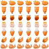56Pcs 7 Styles Opaque Resin Imitation Food Decoden Cabochons CRES-SC0002-85-1