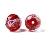 Luminous Handmade Gold Sand Lampwork Beads LAMP-T021-8mm-03V-1