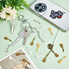 60Pcs 4 Colors Tibetan Style Alloy Pendants FIND-NB0005-38-4