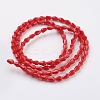 Imitation Jade Glass Beads Strands GLAA-A036-A01-2