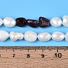 Natural Tourmaline Nuggets & Natural Cultured Freshwater Pearl Beads Strands PEAR-N023-01A-11-5