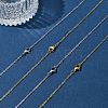 4Pcs 2 Colors 304 Stainless Steel Cable Chain Necklace Making STAS-FS0001-80-7