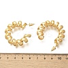 Brass Spiral Laid Stud Earrings for Women EJEW-A121-21G-4