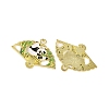 Golden Plated Alloy Enamel Connector Charms ENAM-Z017-15G-03-2