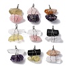 Natural Mixed Gemstone Nuggets Big Pendants G-K338-43P-1
