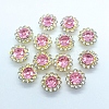 Rhinestone Buttons RB-WH0004-01LG-13-1
