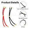 14Pcs 2 Colors Adjustable Round Polyester Braided Cord Slider Bracelet Makings FIND-HS0002-12-4